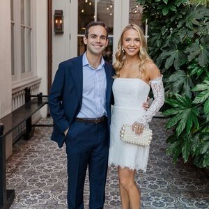 Park & Fifth White Lace Mini Dress